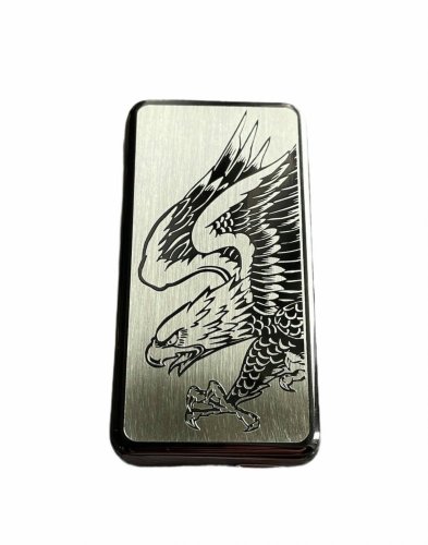 Elektrický spirálový zapalovač EAGLE (stříbrná)