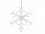 Světelný závěs sněhové vločky 138 LED studená bílá