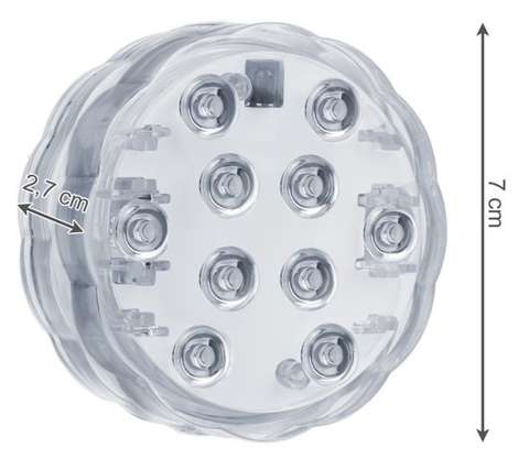 Vodotesná LED lampa s diaľkovým ovládaním 2ks