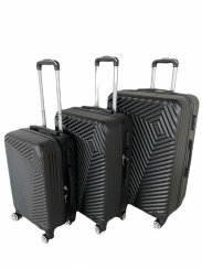 Sada cestovních zavazadel černá 3ks
