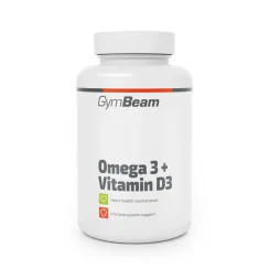 Omega 3 + Vitamín D3 GymBeam 90 kapslí