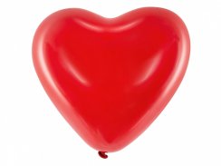 Latexové balónky pastelové Srdce 6ks 40cm