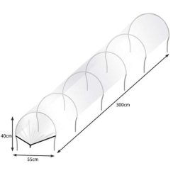 Zahradní tunel - mini skleník 3m