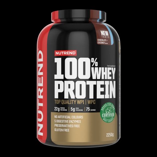 100% Whey Protein Nutrend 2250g - Příchuť: čokoláda+kakao