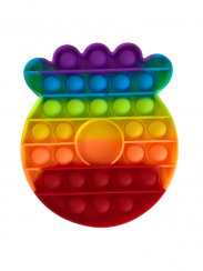 Pop It antistresová hračka labka rainbow