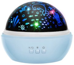 Noční lampa s projektorem - bílá