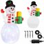 Vianočná dekorácia - nafukovací snehuliak s LED osvetlením 155cm