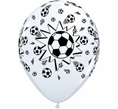 Latexové balónky fotbalový míč - 6ks
