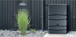 Sud na dešťovou vodu AQUA TOWER světle šedý 650l