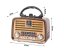 Retro přenosné radio