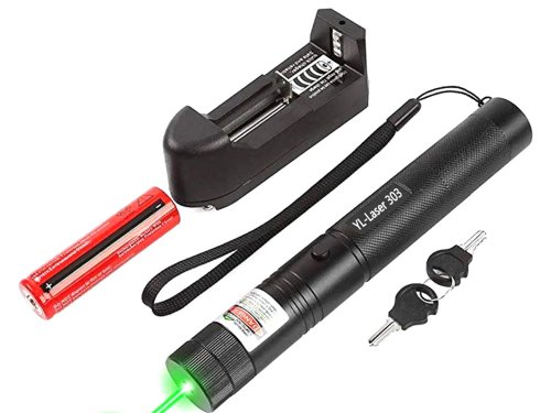 Nabíjecí zelený silný laser