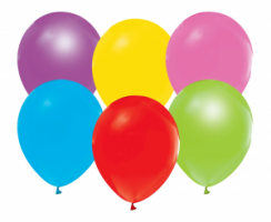 Latexové balóniky pastelové - Mix farieb 100ks 25cm