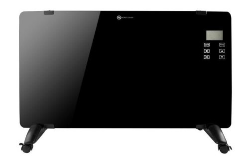 Skleněný konvektor s LCD displejem 2000W černý