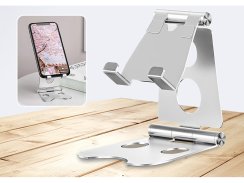 Kovový stojan na telefón a tablet