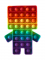 Pop It antistresová hračka Robot rainbow 