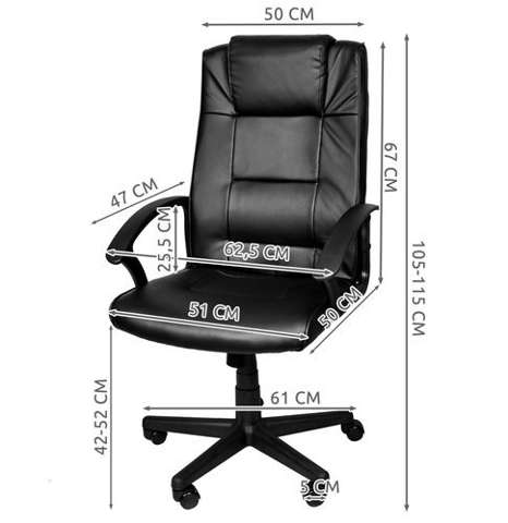 Kancelárska stolička z eko kože MALATEC