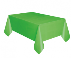 Velký zelený ubrus 274x137cm plastový