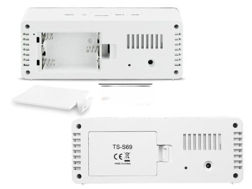 Hodiny LED 4v1 bílé