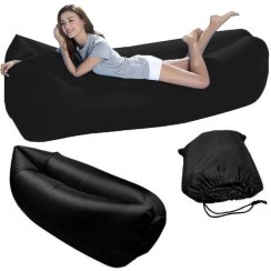 Nafukovací vak Lazy XXL čierny