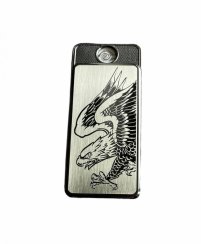 Elektrický špirálový zapaľovač EAGLE (strieborná)