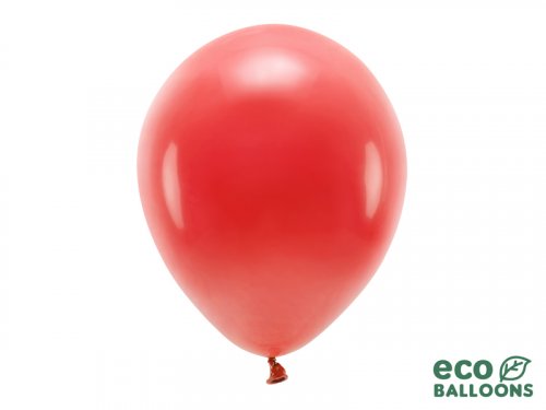 Latexové balónky metalické - Eko, červené 10ks