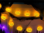 Dýňová světla 10 LED závěsná halloween 200cm