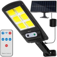Solární lampa s venkovním panelem Izoxis 120 LED Solární lampa s venkovním panelem Izoxis 120 LED