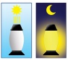 Hřbitovní solární lampa LA503 bílá
