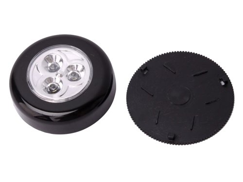 Bezdrátová samolepicí lampa 3 LED černá