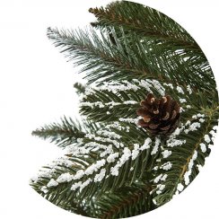Umělý vánoční stromek Smrk zasněžený s větvičkami PE