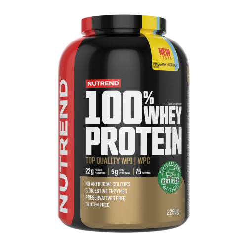 100% Whey Protein Nutrend 2250g - Příchuť: čokoláda+kakao