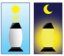 Hřbitovní solární lampa LA503 bílá