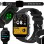 Chytré hodinky smartwatch s bluetooth - Barva: Černá