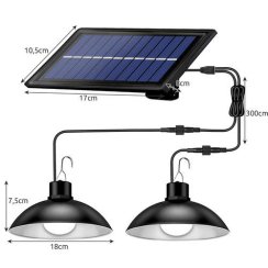 Solární závěsná lampa 29 LED