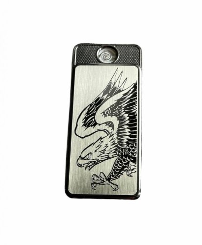 Elektrický spirálový zapalovač EAGLE (stříbrná)