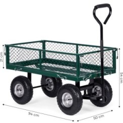 Záhradný prepravný vozík zelený 200kg