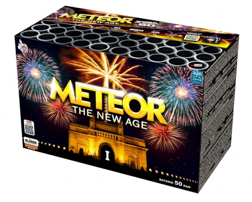 Kompaktný ohňostroj Meteor new age 50 rán / 30 mm