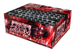 Kompaktní ohňostroj Profi show multi shape 100 ran / 20mm