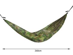Turistická houpací síť Santiago Army 260x140cm