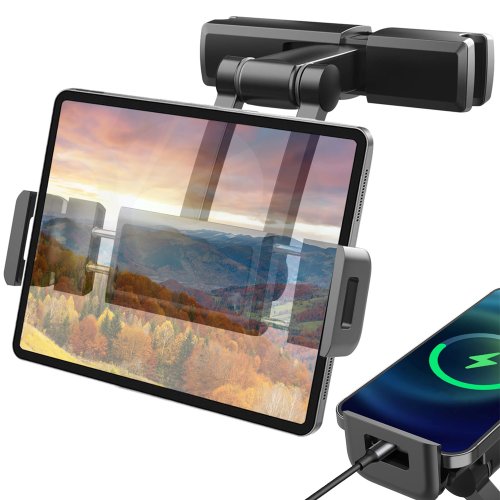 Držák mobilu a tabletu na opěrku sedadla