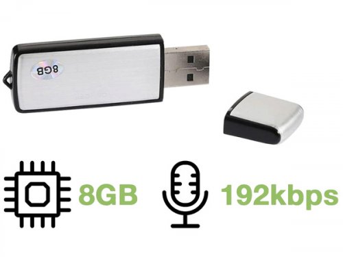 USB flash disk 8GB s diktafónom