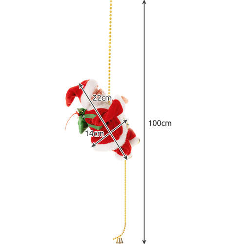 Vánoční dekorace Santa na laně