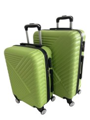 Sada cestovních zavazadel světle zelená 2ks