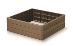 Vyvýšený záhon BASE WOODY Hnědá 75,6cm