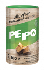PE-PO dřevěný podpalovač kostičky PEFC 100 ks