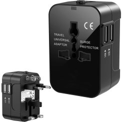 Univerzální cestovní adaptér 2x USB