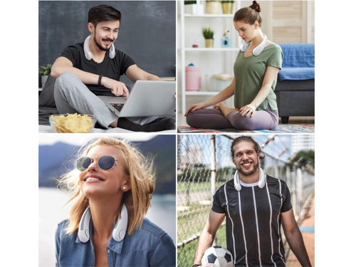 Prenosný mini ventilátor na krk