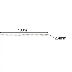Žací struna do sekačky 2,4mm 100m