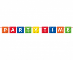Banner "Lego"  Party Time farebný 182cm