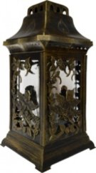 Hřbitovní lampa zlatá Anděl